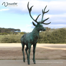 Park Decoration high quality popular design bronze deer sculpture for sale